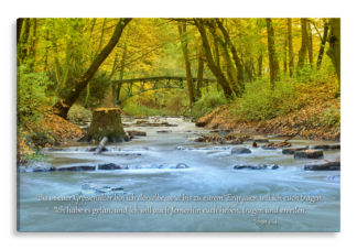 Bild auf Künstlerleinwand „Gott will tragen“ (Bach)
