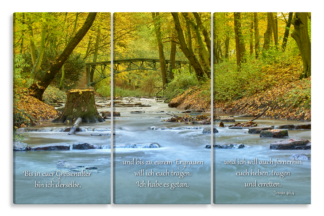 Bild auf Künstlerleinwand „Gott will tragen“ (Bach – 3-teilig)