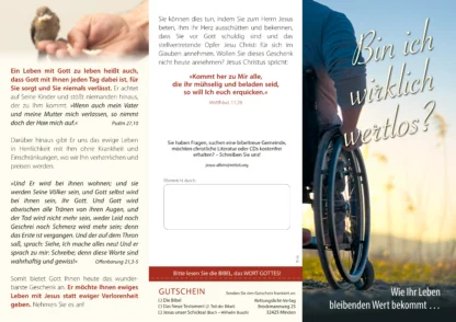 Flyer – Bin ich wirklich wertlos? – (A6 lang, 6-seitig) – Bild 3