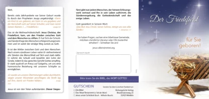 Flyer – Der Friedefürst … für Sie geboren! (A6, 6-seitig) – Bild 3