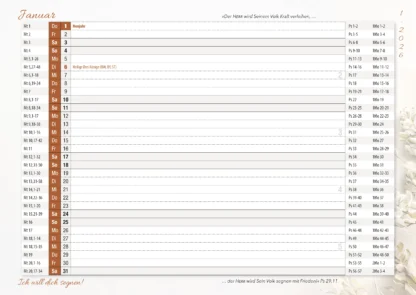 Jahres-Terminkalender inkl. Bibelleseplan – Bild 3