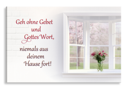 Bild auf Künstlerleinwand „Gebet und Gottes Wort“ (Fenster)