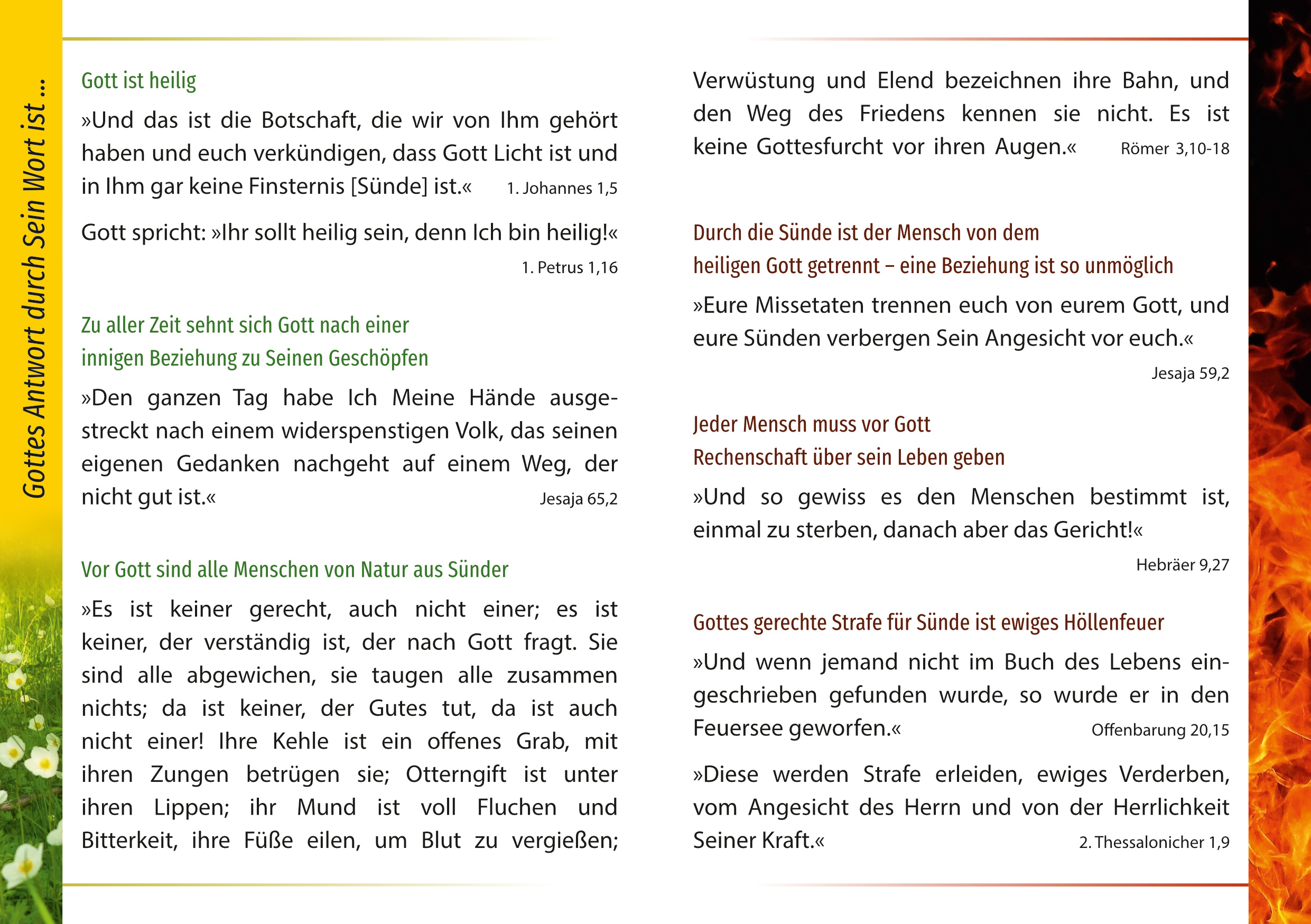 Broschüre in A6 – Ist eine Beziehung zu Gott möglich?  (Mit vielen Bibelzitaten) – Bild 2