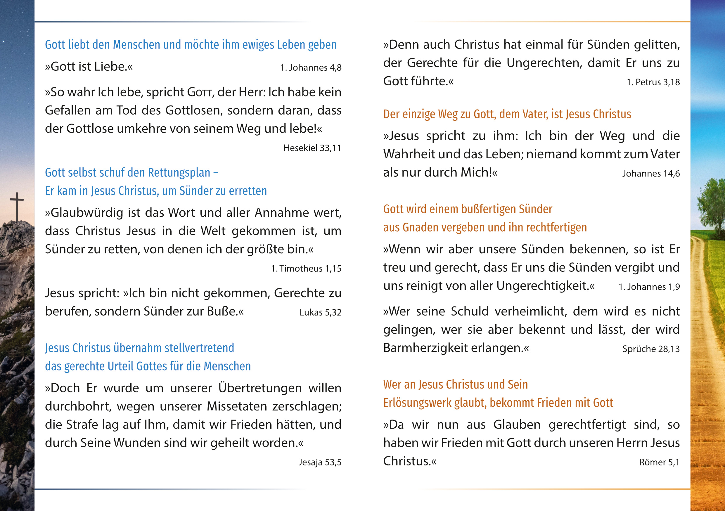 Broschüre in A6 – Ist eine Beziehung zu Gott möglich?  (Mit vielen Bibelzitaten) – Bild 3